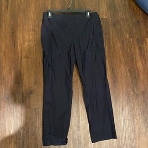 Navy Fitted Tailored Work Pants